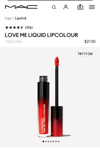 MAC love me liquid lip colour 