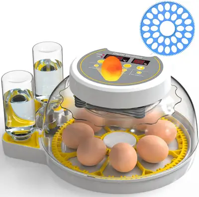 Egg Incubator for Chicken, Duck, Goose, Quail w Auto Turner, Tem, View more