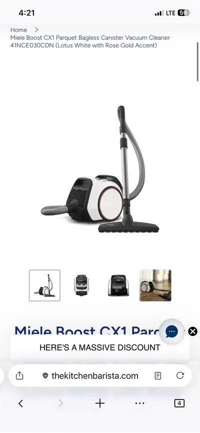 The Miele Boost CX1 Parquet is the ultimate choice for gentle yet powerful cleaning on delicate hard...