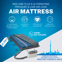 NEW Air Mattress, Med-Aire Alternating Pressure & Low Air Loss