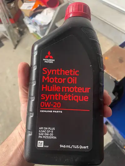 6 x 1L Unused/unopened Mitsubishi Fully Synthetic 0W20. Sold car, no longer needed. $50 obo