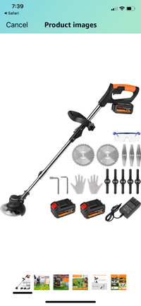 New - Weed Wacker, Ohey Electric Weed Wacker Cordless Trimmer