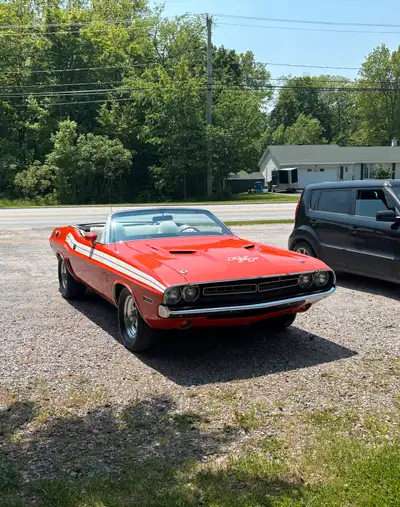 1971 Dodge Challenger Convertible 340 Six Pack. Automatic. Hemi Orange. Very nice condition. Runs pe...