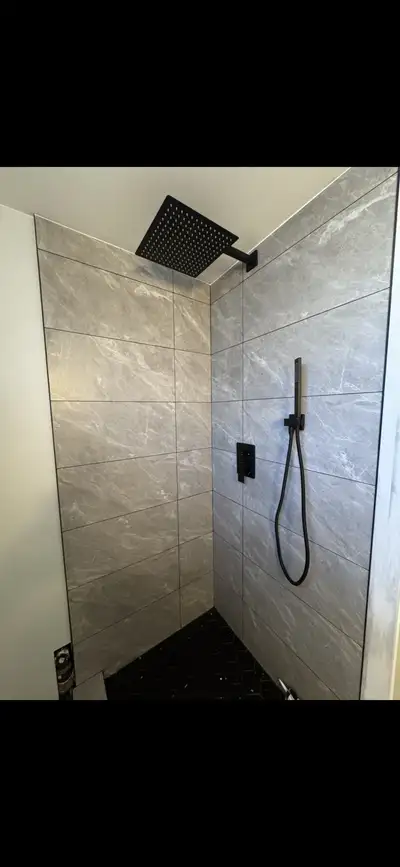 Bathroom and backsplush Tile Installation – Edmonton, View more