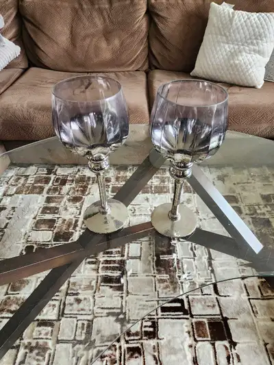 Glass Candlestick Goblets, View more
