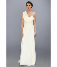 Nicole Miller Ivory Silk Wedding Dress - Size 2, New with tags