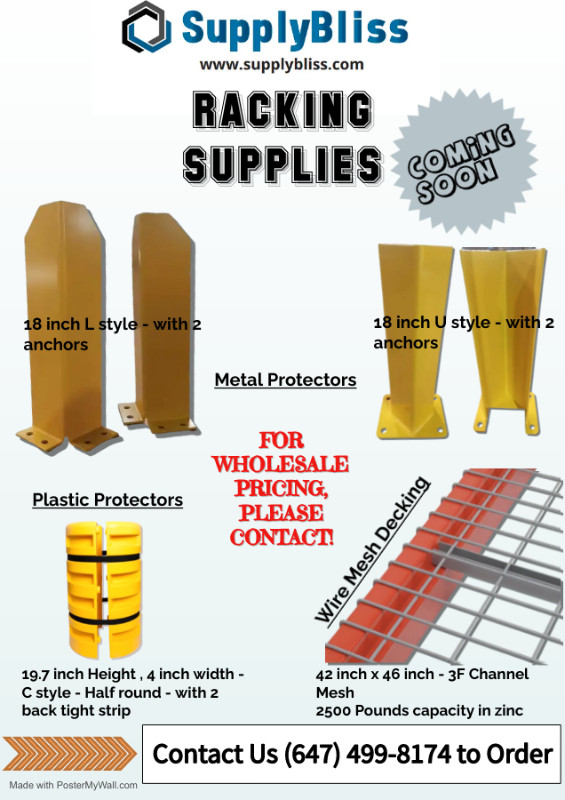 Racking Supplies Available at Best Price - Rack Protectors, Mesh in Other Business & Industrial in Mississauga / Peel Region