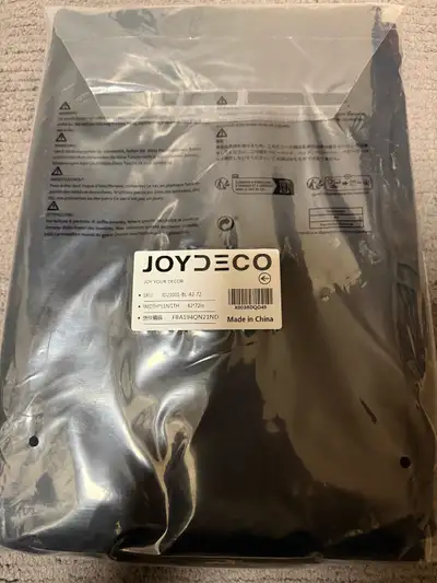 Factory Sealed 72inch Blackout Curtains, Black, 2pcs, View more