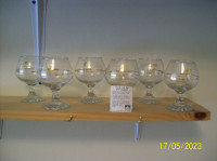 set of 6 1988 Olympic 22k gold wine glasses #0546