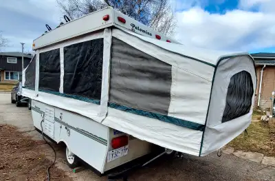 Camper is in good shape, complete with awning. Updated with new LED interior lighting. Added USB cha...