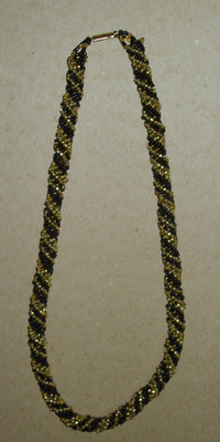 European Spiral Seed Bead Rope Necklace
