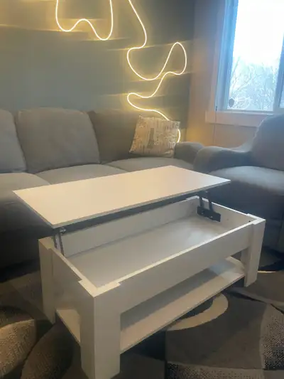 Coffee table with extendable table, View more