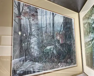 4 large artist signed limited edition prints by Gerda Neubacher. Original artwork aside, framing cos...