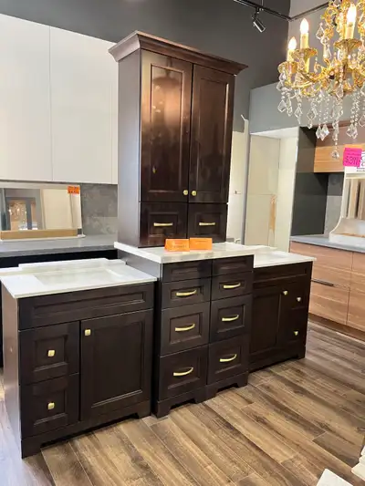 92” Java Vanity Combo for $1999+hst! in Cabinets & Countertop, View more