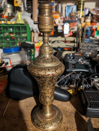 Brass vintage table lamp 