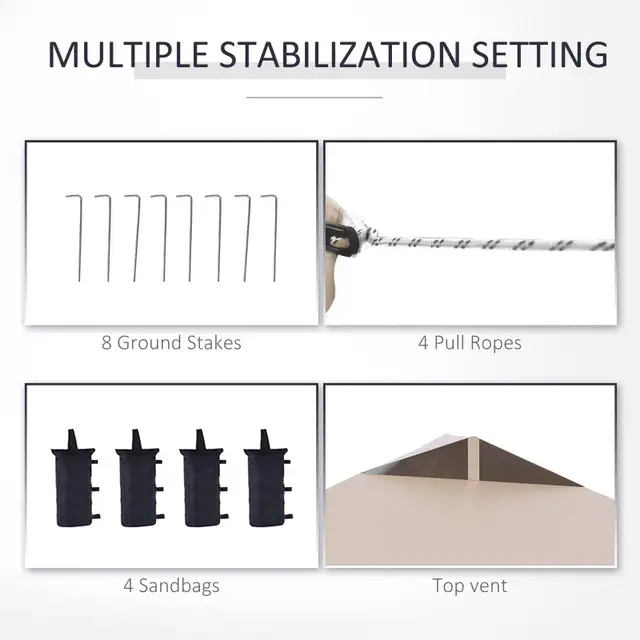 Outsunny 10' x 10' Pop Up Canopy Tent, Instant Sun Shelter in Outdoor Décor in Markham / York Region - Image 7