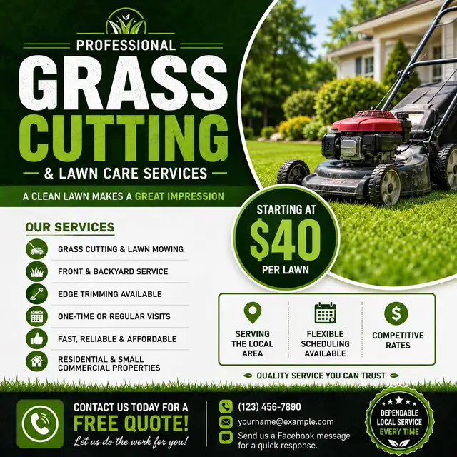 grass cutting and lawn care