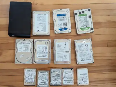 12 2.5" and 3.5" hard drives  ~6TB total, View more
