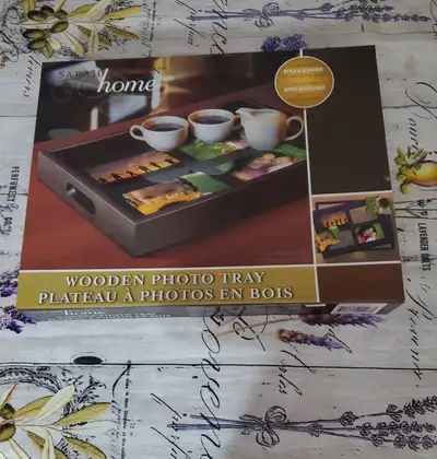 Wooden photo Tray, View more