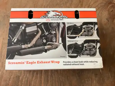 Harley Davidson Exhaust Wrap Kit, Midnight Gray. Partially Used $25