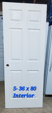 36"x80 - 6 Panel Interior Doors