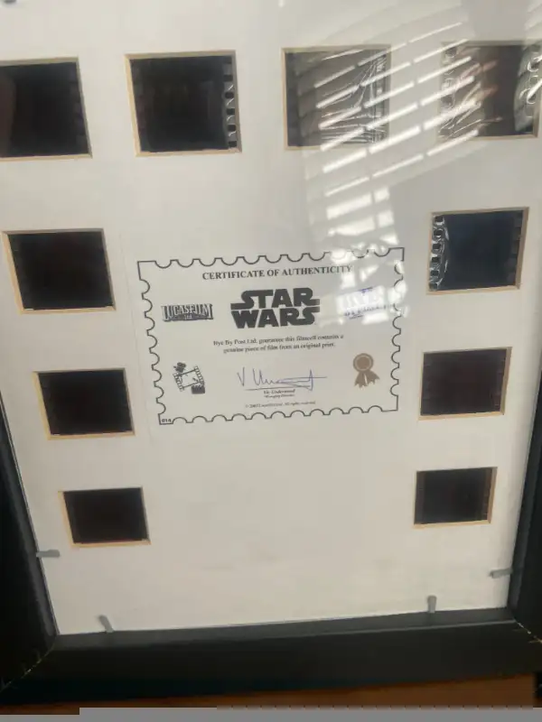 Rare Ltd Star Wars 10 Filmcell from movie Theatre  with COA in Arts & Collectibles in Oshawa / Durham Region - Image 9