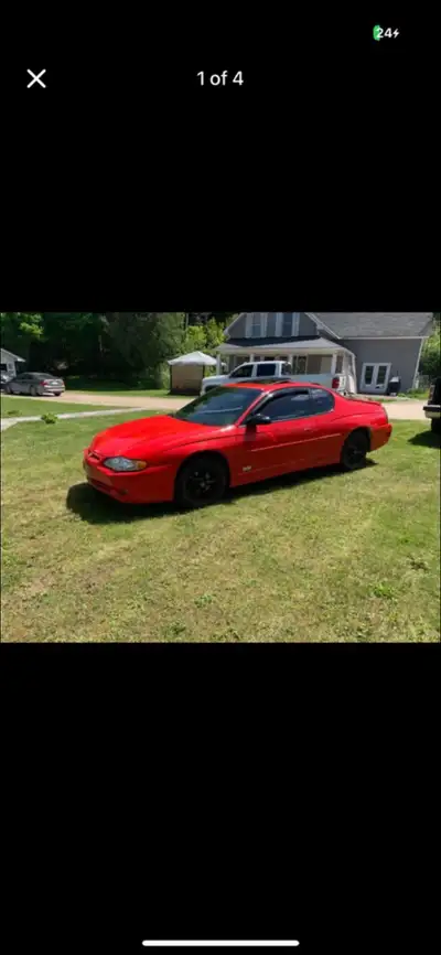 Selling my 2000 Monte Carlo SS 3.8 litre V6 250,000 kilometres. Automatic transmission. Power window...