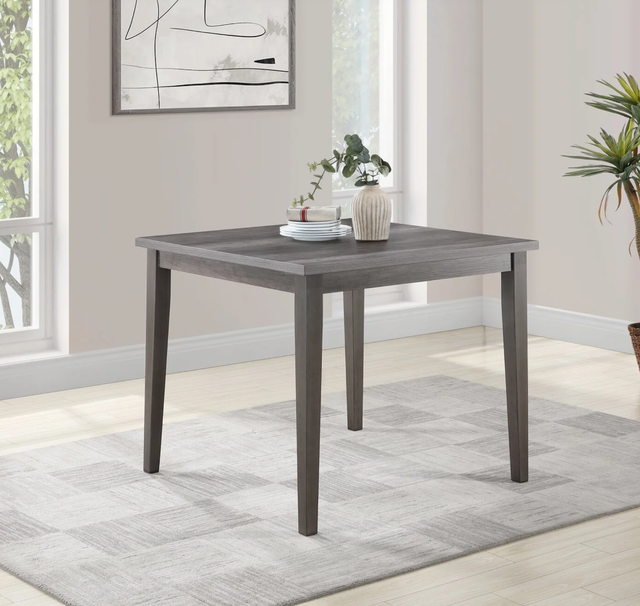 Counter-Height Dining Table, Melamine, 42"W - Grey in Dining Tables & Sets in Nanaimo - Image 2