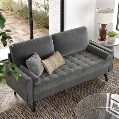 Brumback 69.7'' Velvet Sofa, View more