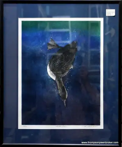 "NORTHERN DIVER" PRINT 36/100, View more