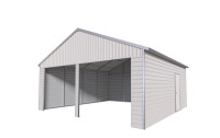 Heavy Duty 21FT×19FT Double Garage Metal Shed