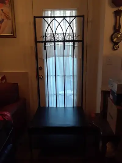 Entryway coat rack/hall tree with bench & shoe storage rack, View more