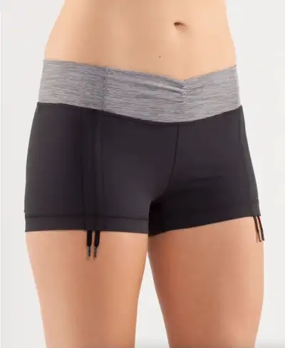 NEW LULULEMON WE ARE FROM SPACE COAL FOSSIL HOT ‘N SWEATY SHORT, View more