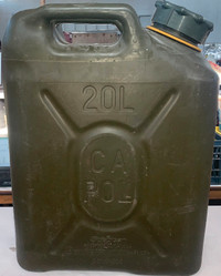 Canadian Forces Green Plastic Fuel Gerry Can