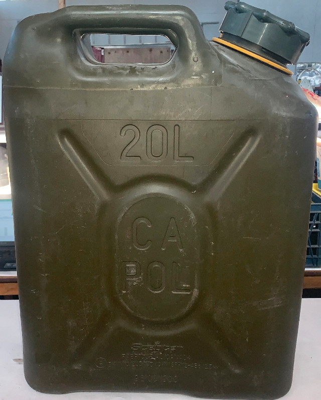 Canadian Forces Green Plastic Fuel Gerry Can in Other Parts & Accessories in Strathcona County