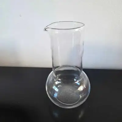 Vintage Mid-Century Lab Style Glass Carafe Pitcher, View more