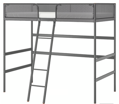 IKEA TUFFING Loft Bed Frame – Space-Saving & Sturdy, View more