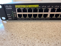 Cisco SG-350X 48-Port Gigabit PoE Stackable Managed Switch