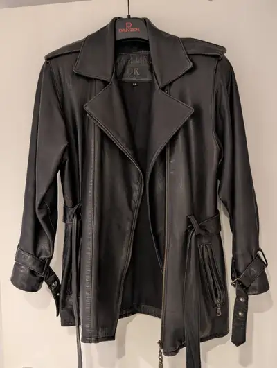 Canadian-Made Black Leather Jacket, View more