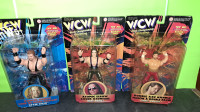 WCW Bret Hart Chris Benoit Kevin Nash 1998 Toymaker Figures