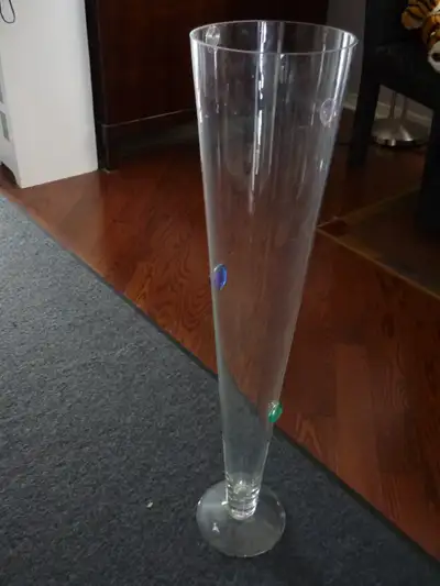 Large Glass Flute/Vase, View more