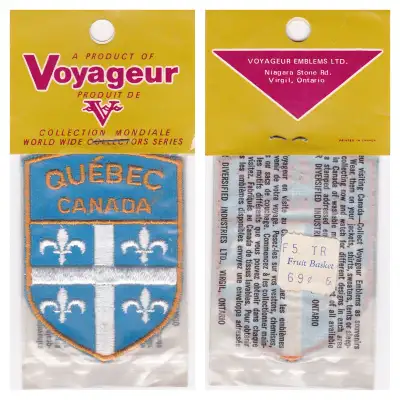 New vintage embroidered woven cloth souvenir patch badge . In the original packaging. The actual siz...