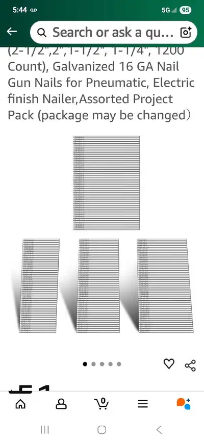 16 gauge finishing nails, View more