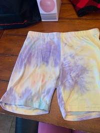 Tie-dye biker shorts