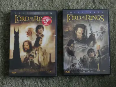 The Lord of the Rings dvd lot, View more