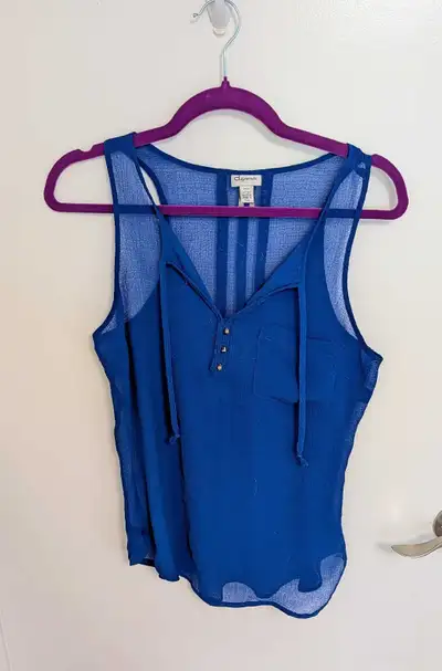 Dynamite Blue Sleeveless Tank Top - Women's Size Medium, View more