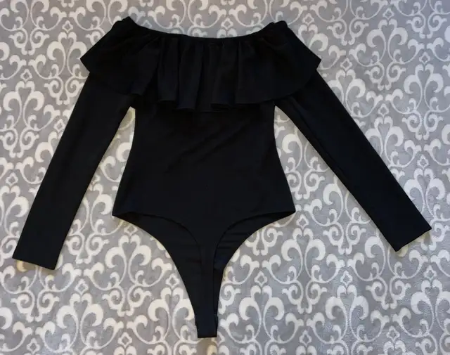 Streetwear Society Women’s Black Long Sleeve Bodysuit in Women's - Tops & Outerwear in Oshawa / Durham Region - Image 6