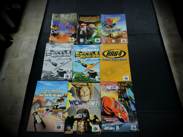 Game book Manuals (N64 gameboy super nintendo ) in Older Generation in Moncton - Image 2