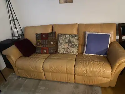 Leather Reclining Sofa, View more