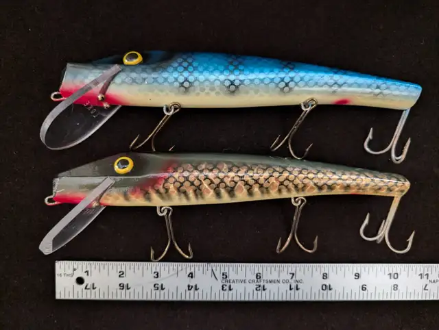 LOKE  LURES 10"  MAHOGANY LURES FOR MUSKY, MUSKIE AND PIKE in Fishing, Camping & Outdoors in Sarnia - Image 2